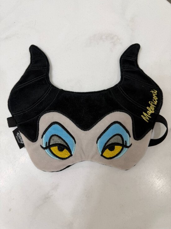 Disney Accessories - Disney Mad Beauty Maleficent Sleep Mask Plush Villain Eye Mask Horns Embroidered
